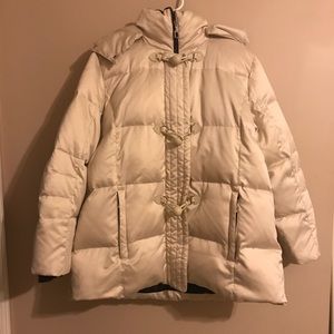 ZeroXposur Plus Size Cream Puffer Coat 1X